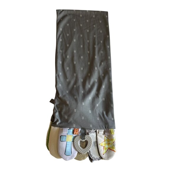 Demdaco Faith Activity Scarf Lightweight Pockets Textural Ribbons Mirror Crinkle - Picture 14 of 16